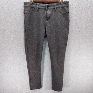Calvin Klein  Charcoal Gray Pull On Stretch Pants Leggings Sz 8 No Front Pockets